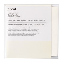 Aquarellkarten für Schneideplotter Cricut S40 Weiß