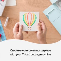 Watercolor Cards for Cutting Plotter Cricut S40 White