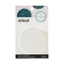 Customisable Coaster for Cutting Plotter Cricut Ceramic White (4 Units)