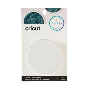 Sous-verres personnalisables pour plotter de découpe Cricut Ceramic Blanc (4 Unités)