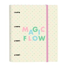 Ring binder Glow Lab Magic flow Beige (27 x 32 x 3.5 cm)