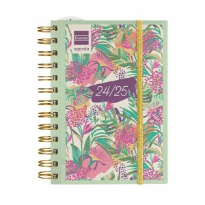 Agenda Finocam Tropic Multicouleur 1/8 12 x 16,4 cm 2024-2025