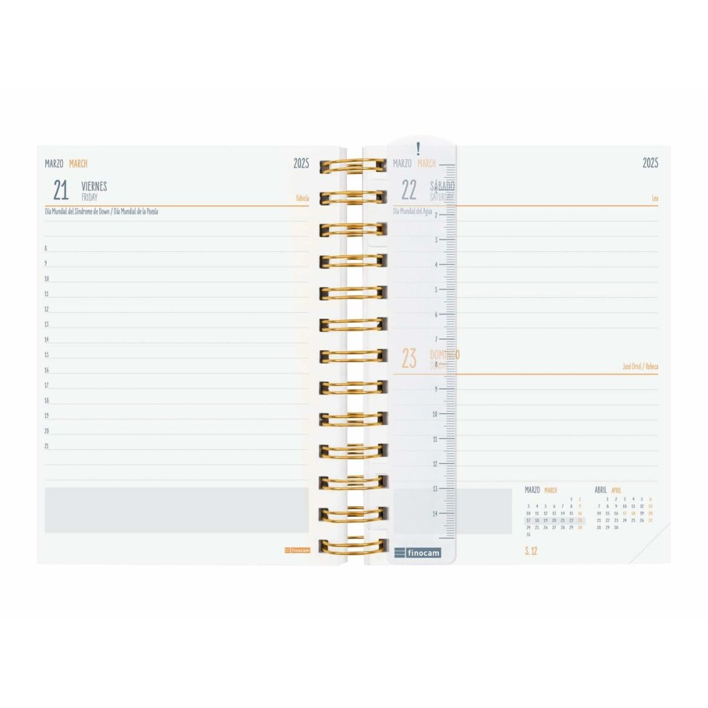 Agenda Finocam Tropic Multicouleur 1/8 12 x 16,4 cm 2024-2025