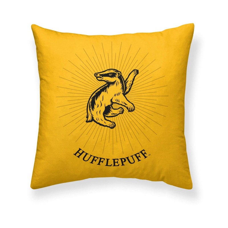 Cushion cover Harry Potter Hufflepuff Yellow Multicolour 50 x 50 cm