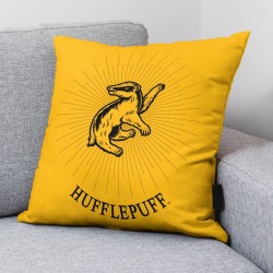 Cushion cover Harry Potter Hufflepuff Yellow Multicolour 50 x 50 cm