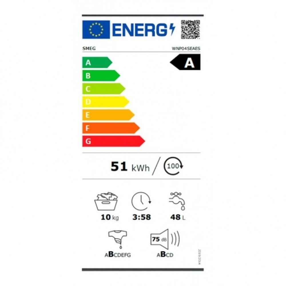 Washing machine Smeg 1400 rpm 10 kg White