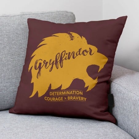 Kissenbezug Harry Potter Gryffindor Values Bunt Burgunderrot 50 x 50 cm