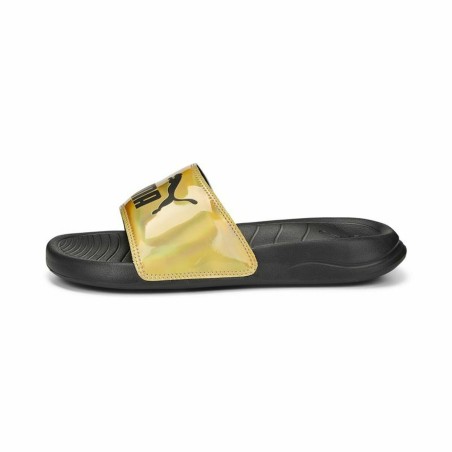 Women's Flip Flops Puma Popcat 20 Iridescent Golden Black