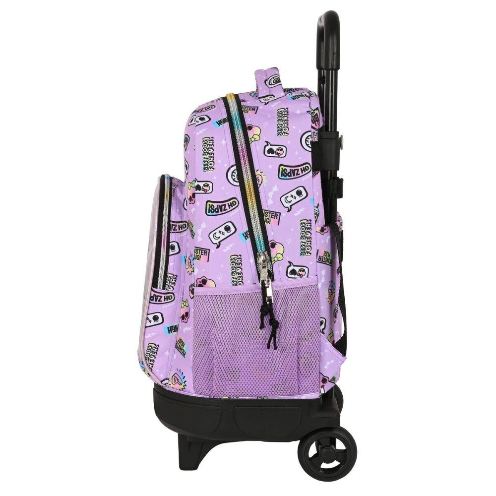 Cartable à roulettes Monster High Best boos Lila 33 X 45 X 22 cm