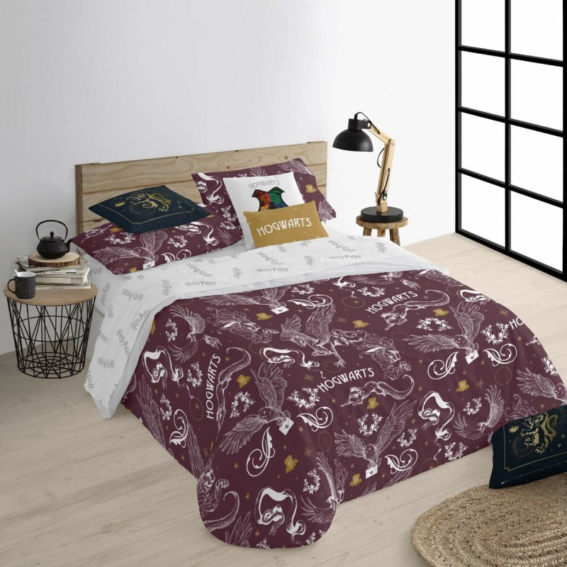 Housse de Couette Harry Potter Creatures Multicouleur 175 Fils 220 x 220 cm Lit 2 persones