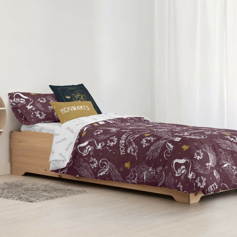 Housse de Couette Harry Potter Creatures Multicouleur 175 Fils 220 x 220 cm Lit 2 persones