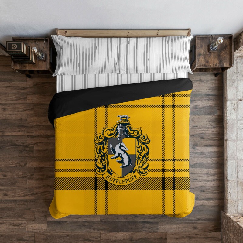 Housse de Couette Harry Potter Classic Hufflepuff Multicouleur 175 Fils 180 x 220 cm Lit 1 persone