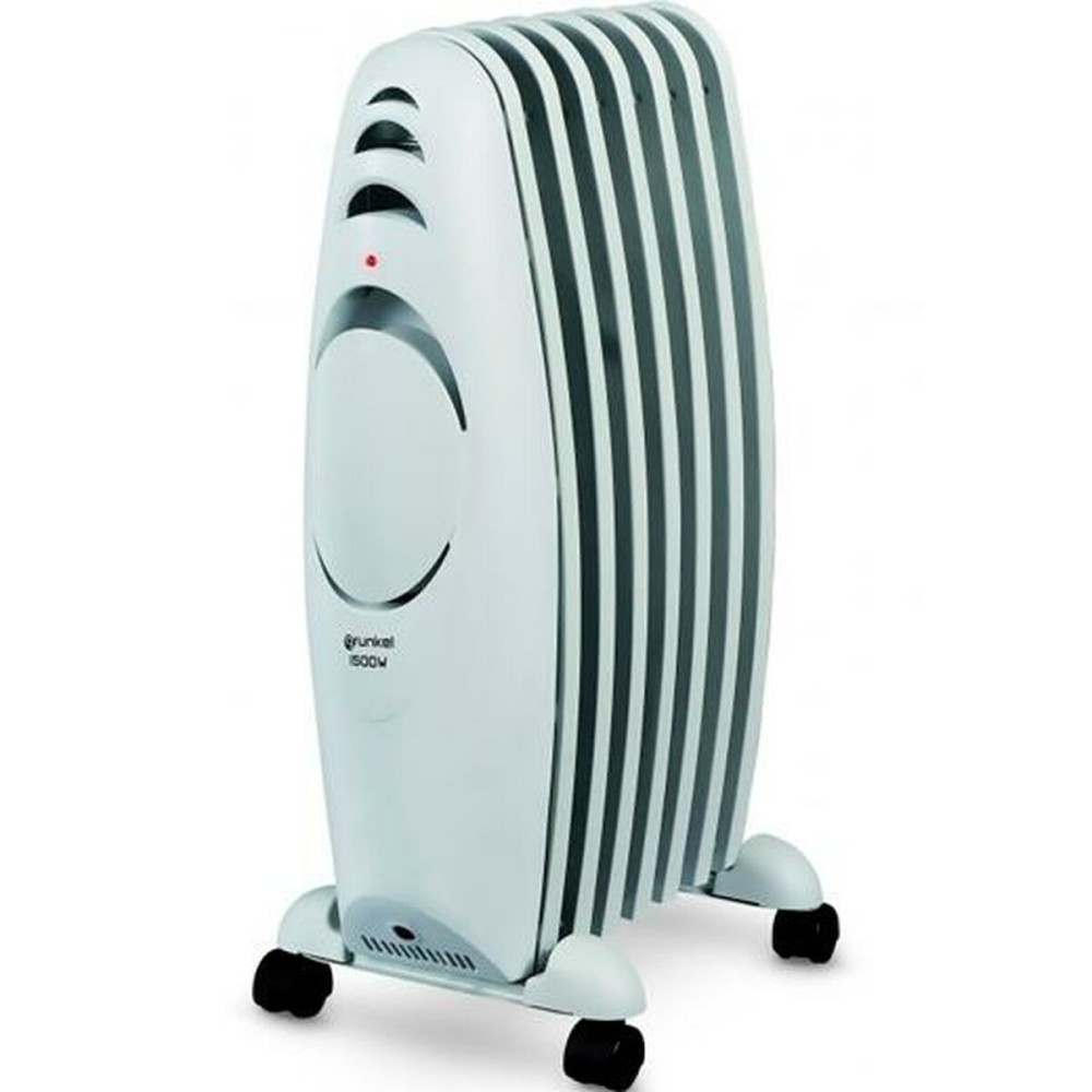 Oil-filled Radiator (7 chamber) Grunkel RAC-7 Efiheat White Grey 1500 W