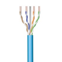 UTP Category 6 Rigid Network Cable Ewent IM1223 Blue 100 m