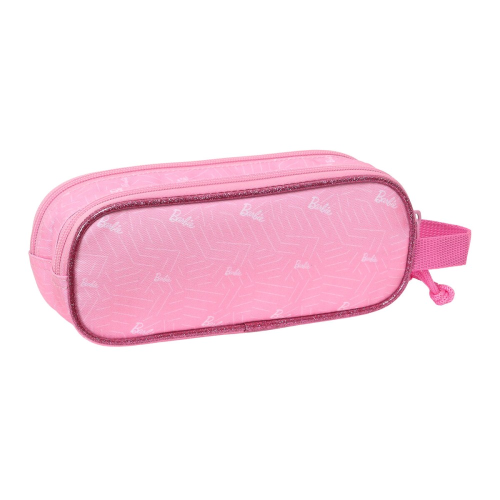 Trousse Fourre-Tout Double Barbie Girl Rose 21 x 8 x 6 cm