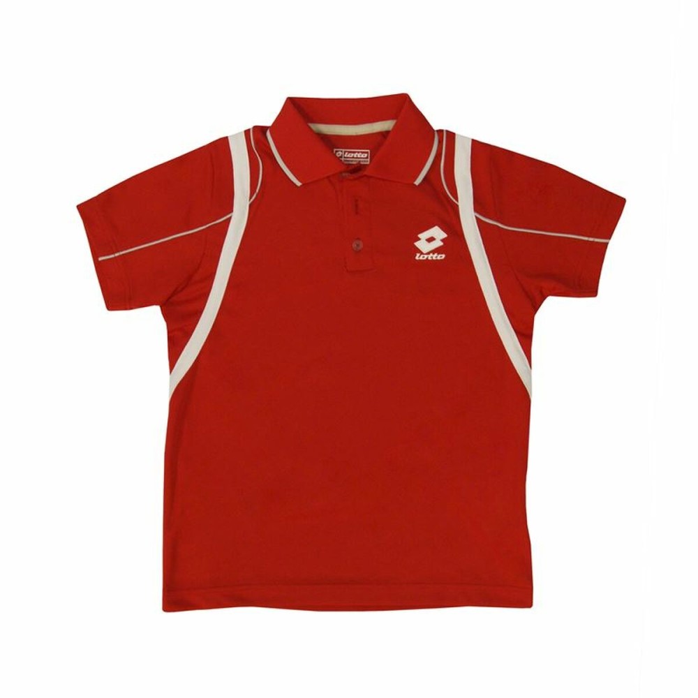 Jungen Kurzarm-Poloshirt Lotto Attack PL Rot