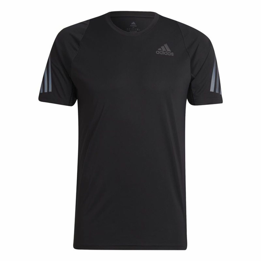 Herren Kurzarm-T-Shirt Adidas Run Icon Schwarz