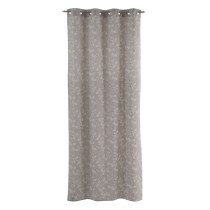 Curtain Grey Flowers 140 x 260 cm