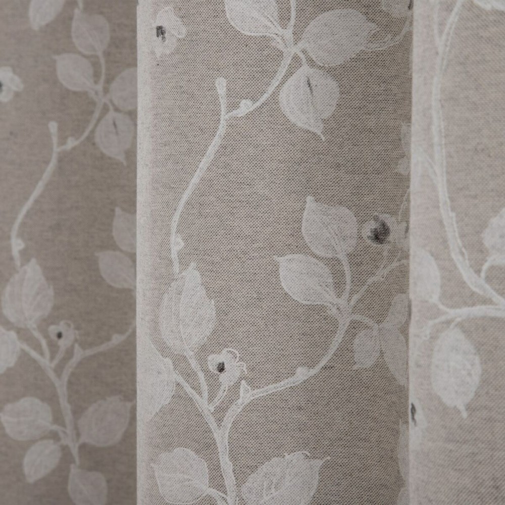 Curtain Grey Flowers 140 x 260 cm