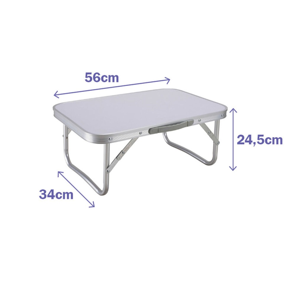 Table Pliante en Aluminium Marbueno D19 Assortie Camping et Plage 56x34x24,5 cm 10015