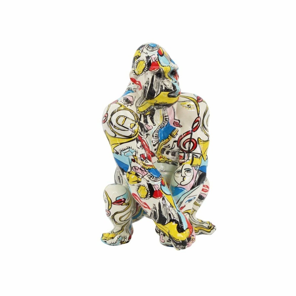 Deko-Figur DKD Home Decor 14 x 13 x 22 cm Bunt Gorilla Moderne