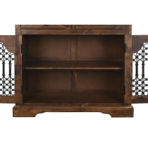 Buffet DKD Home Decor Bois Métal Brun foncé (90 x 40 x 90 cm)