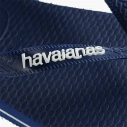 Flip Flops für Männer Havaianas Logo Blau