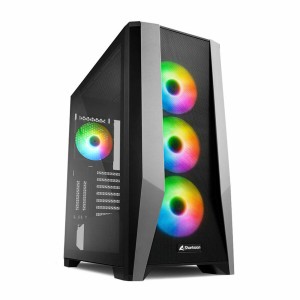 Boîtier ATX semi-tour Sharkoon Noir ATX LED RGB