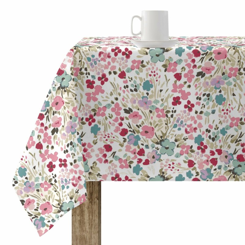 Fleckenabweisende Tischdecke Belum 0120-52 Bunt 150 x 150 cm Blomster