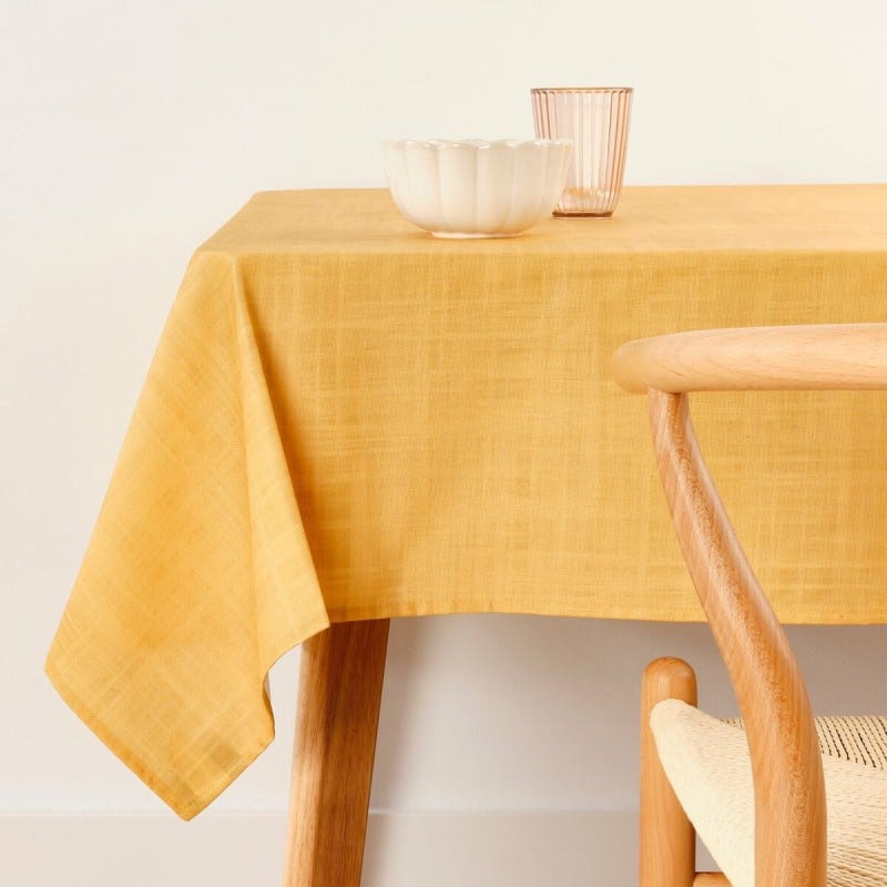 Stain-proof tablecloth Belum Liso Mustard 200 x 150 cm