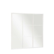 Miroir mural JY21101W Blanc Fenêtre 90 x 90 x 2 cm Carré