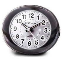 Analoger Wecker Timemark Schwarz LED Leicht Leise Snooze Nachtbetrieb 9 x 9 x 5,5 cm (9 x 9 x 5,5 cm)