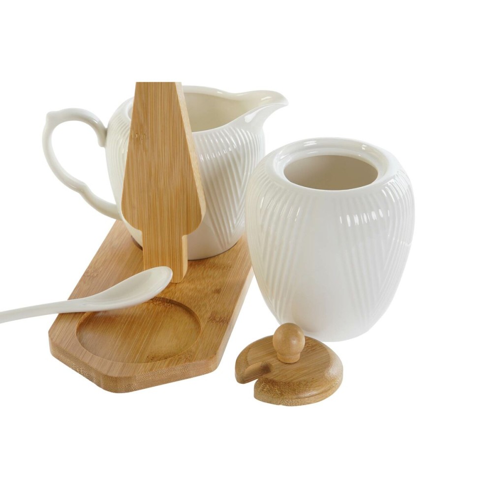 Milk jug and sugar bowl DKD Home Decor