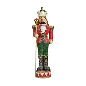 Deko-Figur Nussknacker Rot LED Leicht Polyesterharz 20 x 86 x 28 cm