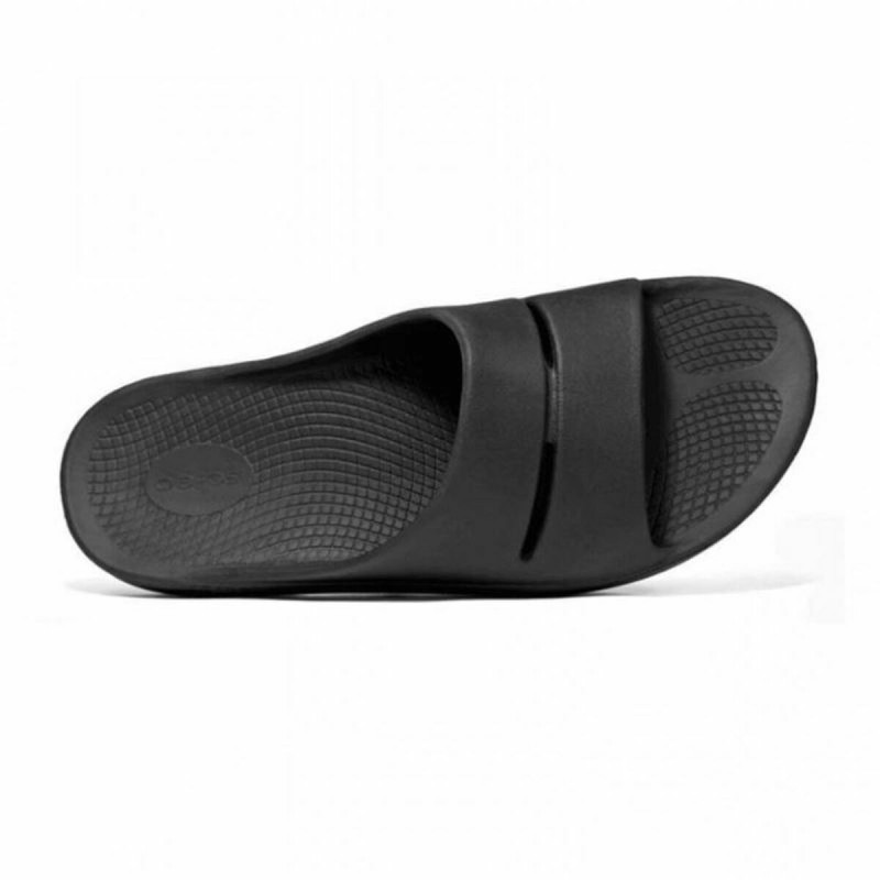 Flip Flops für Männer OOfos Ooahh Schwarz