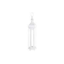 Lanterne DKD Home Decor Verre Métal Blanc (20 x 17 x 55 cm)