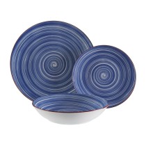 Assiettes Versa Artesia Bleu Porcelaine 18 Pièces