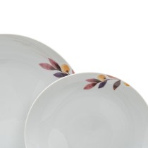 Assiettes Blanc Multicouleur Porcelaine Volets 1 cm 37 x 23 x 30 cm 18 Pièces