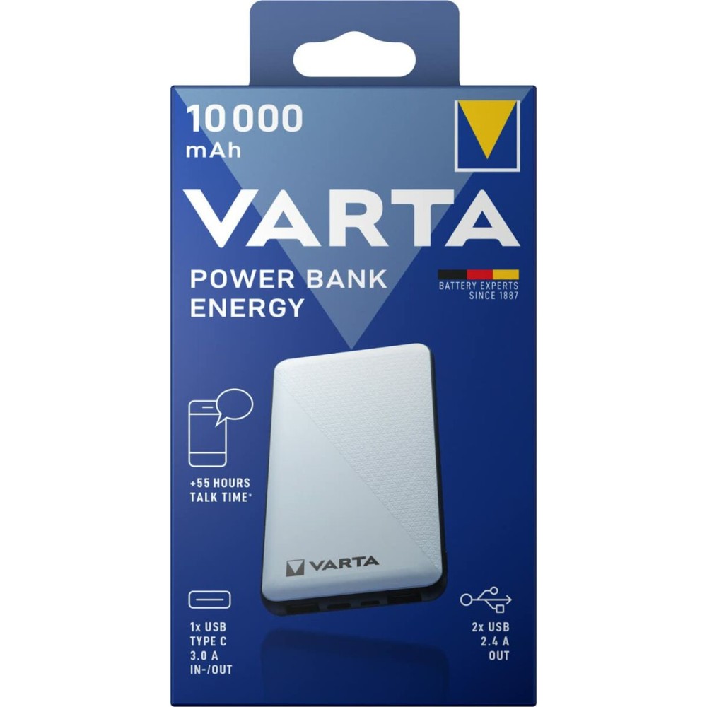 Power Bank Varta Energy Silberfarben 10000 mAh