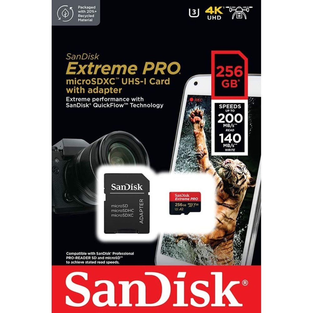 Carte Micro SD SanDisk Extreme PRO 256 GB