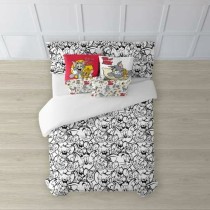 Housse de Couette Tom & Jerry B&W Blanc black 175 Fils 155 x 220 cm