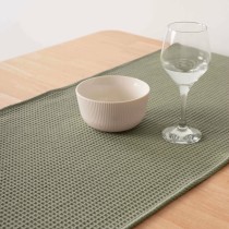 Chemin de Table Belum Waffle Vert 45 x 140 cm