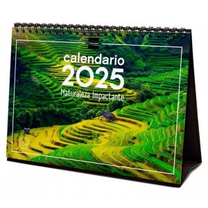 Calendrier de bureau Finocam NATURALEZA IMPACTANTE Multicouleur Papier 21 x 15 cm 2025