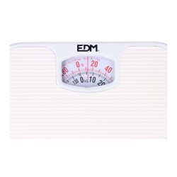 Pèse Personne Analogique EDM polypropylène 130 Kg 24 x 26 x 4 cm