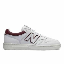 Chaussures de Sport pour Homme New Balance 480 Blanc Rouge foncé