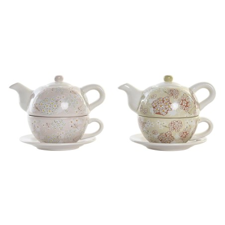 Teapot DKD Home Decor Cup 750 ml Dolomite (2 Units)