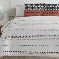 Housse de Couette Decolores Kiel Multicouleur 175 Fils 155 x 220 cm