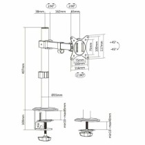 Bildschirm-Träger für den Tisch Equip 650156 17"-32"