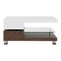 Table Basse DKD Home Decor 80 x 60 x 38 cm Verre Aluminium Bois MDF