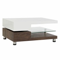 Table Basse DKD Home Decor 80 x 60 x 38 cm Verre Aluminium Bois MDF